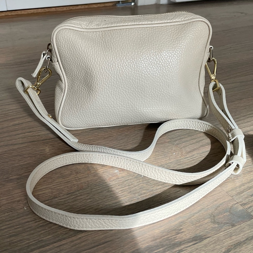 Quince Italian Leather Crossbody Bag